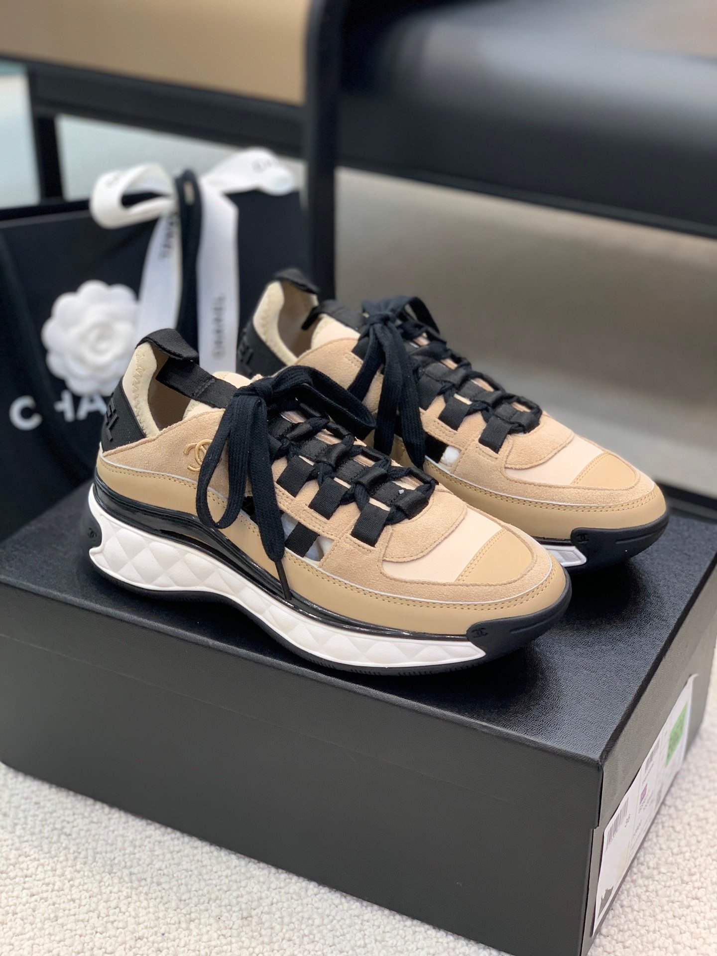 [CHANEL] 믹스드파이버 스니커즈