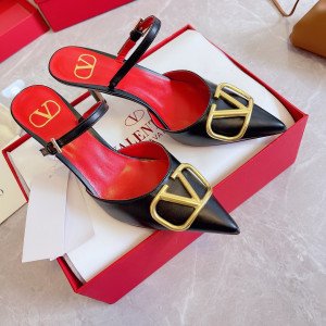 [VALENTINO] V LOGO 스트랩 뮬