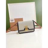 [Burberry] 캔버스 레더 TB백