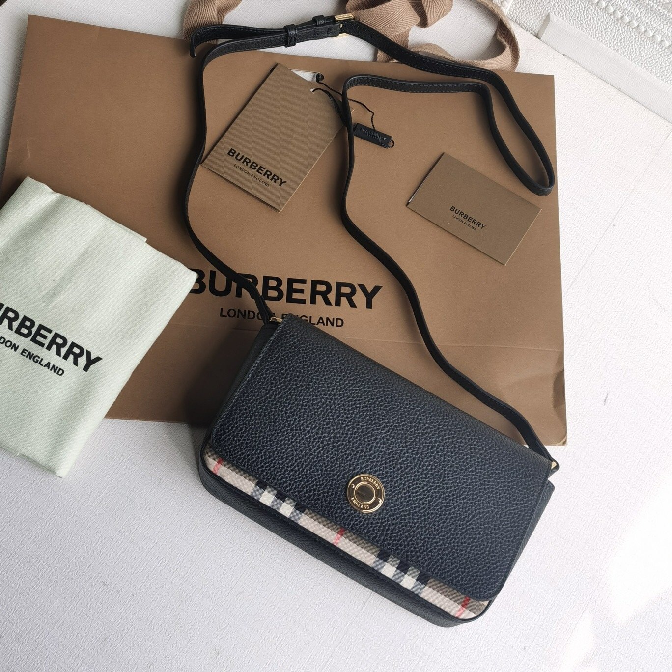 [Burberry] 빈티지 체크 크로스바디백