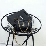 [YSL] 크로커다일 엠보스드 샤이니 가죽 미듐 선셋백