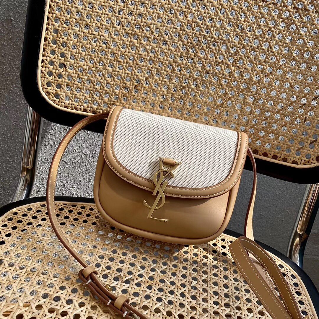 [YSL] 코튼 캔버스 KAIA 카이아 스몰 사첼백