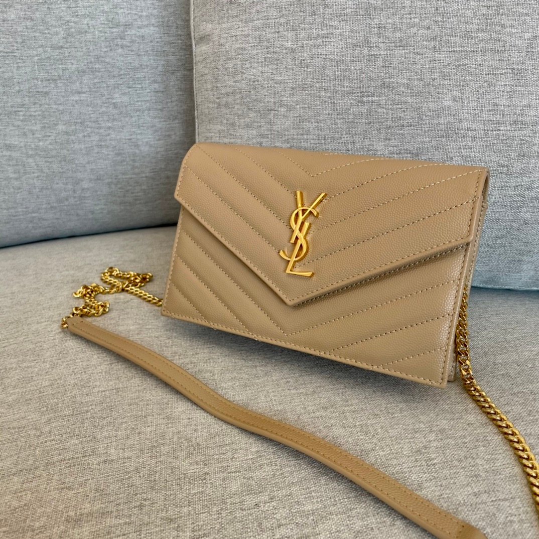 [YSL]모노그램 엔벨로프 체인 지갑 WOC