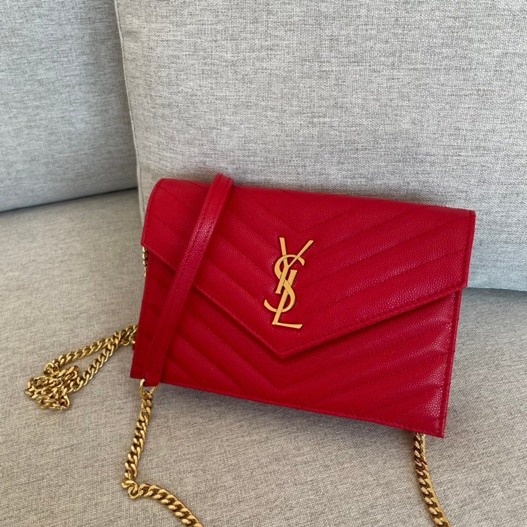 [YSL]모노그램 엔벨로프 체인 지갑 WOC