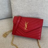 [YSL]모노그램 엔벨로프 체인 지갑 WOC