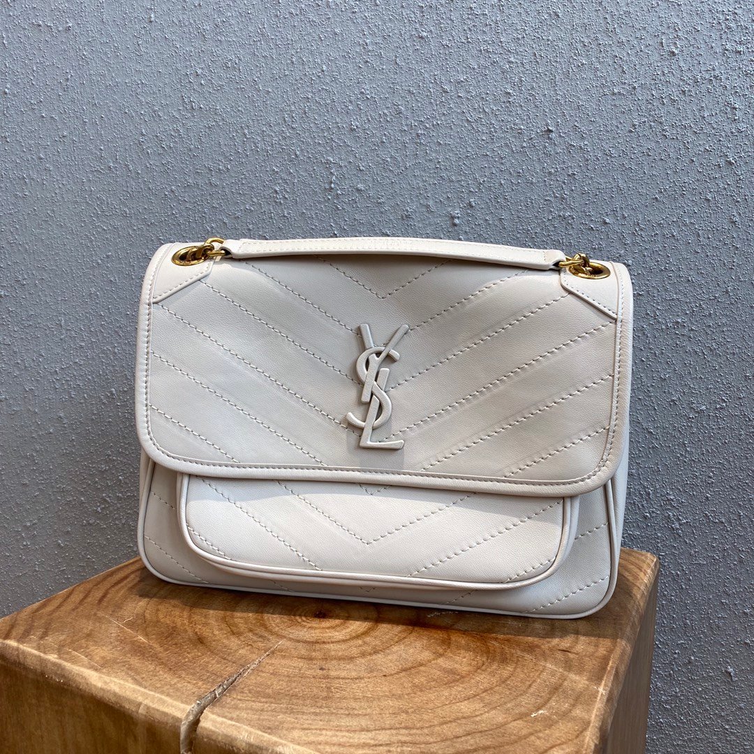 [YSL] 램스킨 미디움 니키 체인백