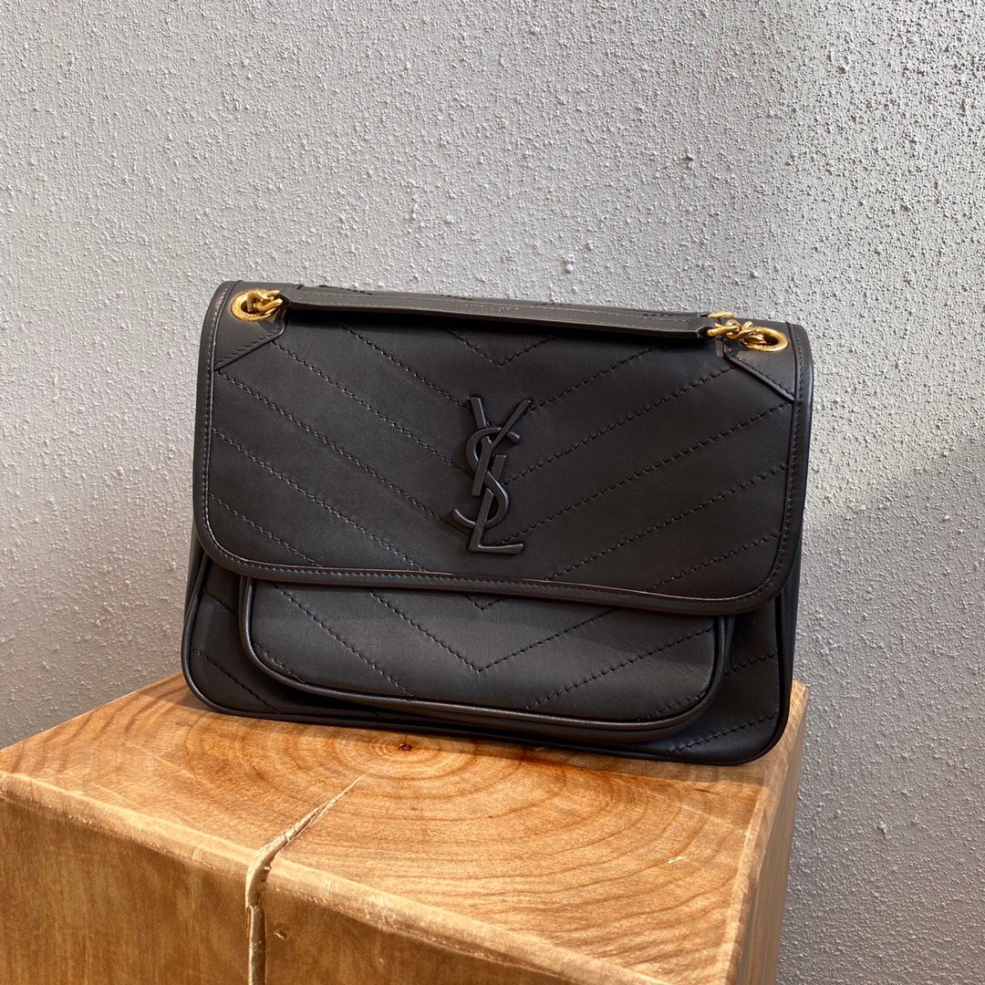 [YSL] 램스킨 미디움 니키 체인백