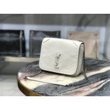 [YSL] 크링클드 퀼티드 가죽 미니 니키 체인백