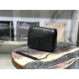 [YSL] 크링클드 퀼티드 가죽 미니 니키 체인백