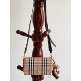 [BURBERRY] 빈티지 체크 레더 크로스바디 백