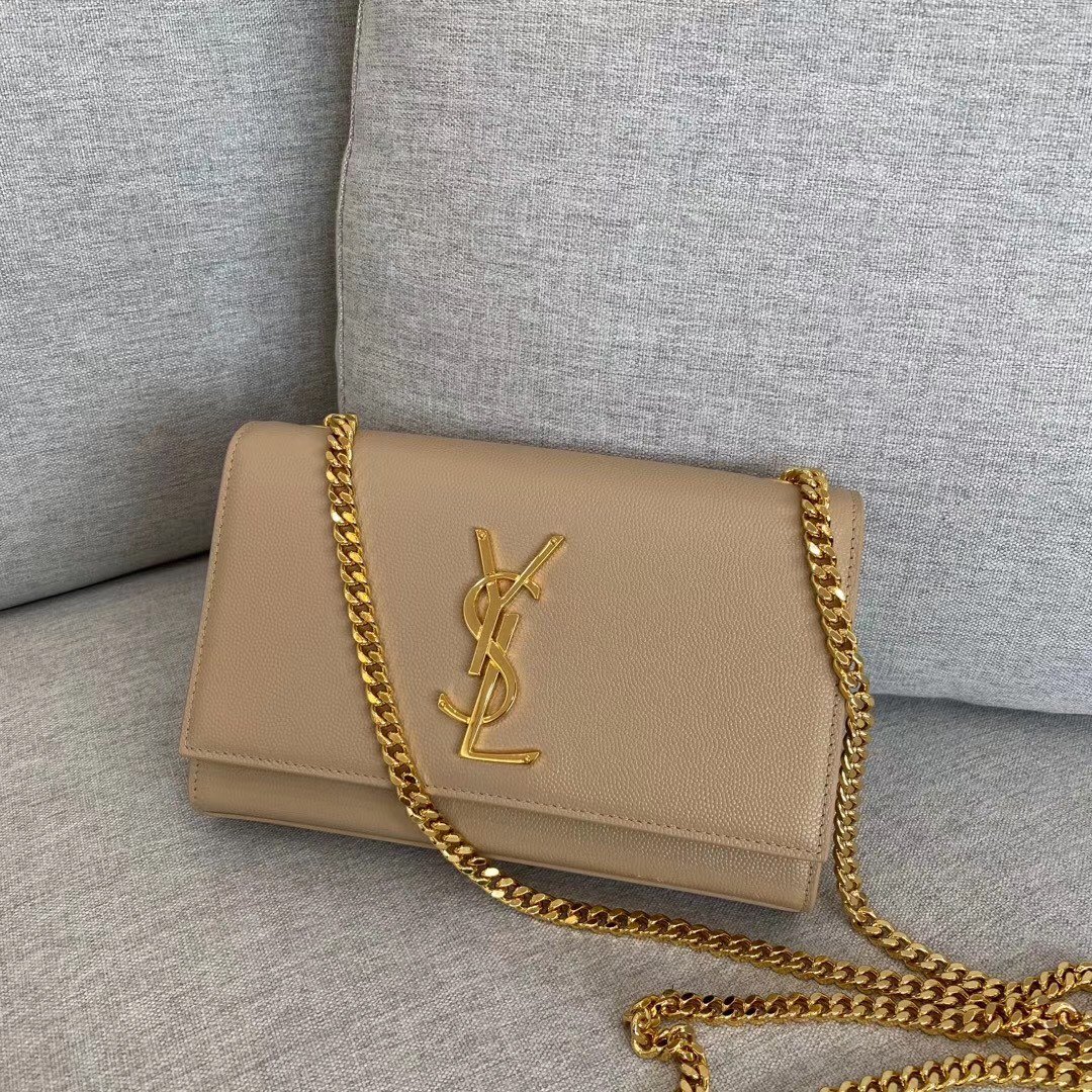 [YSL] 그랑 드 뿌드르 텍스처드 가죽 스몰 케이트 사첼백