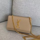 [YSL] 그랑 드 뿌드르 텍스처드 가죽 스몰 케이트 사첼백