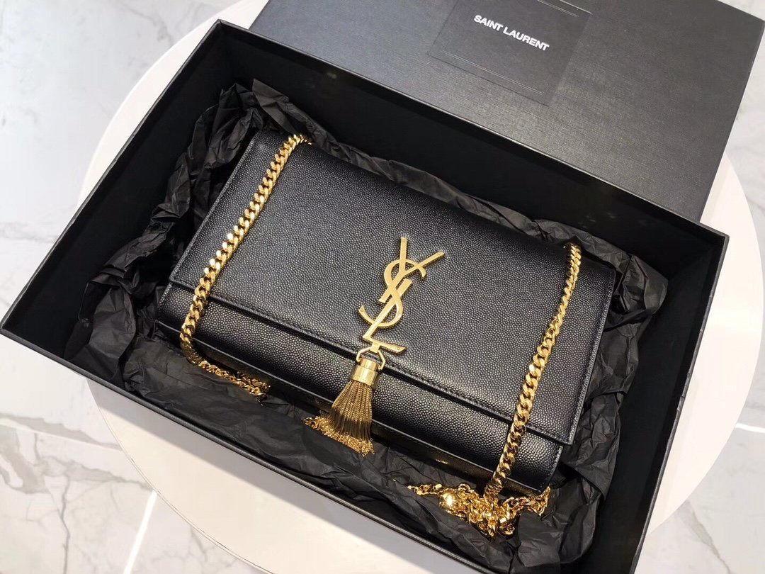 [YSL] 모노그램 미듐 케이트 태슬 사첼백