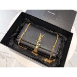 [YSL] 모노그램 미듐 케이트 태슬 사첼백