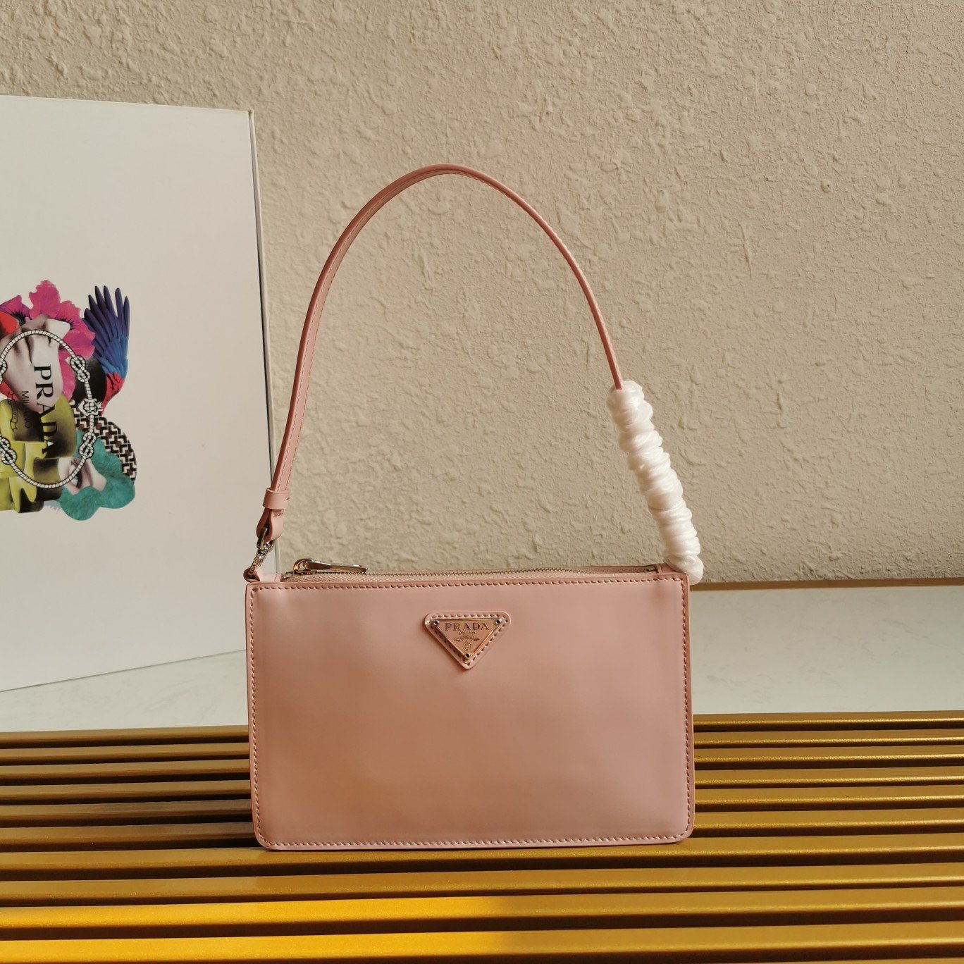 [PRADA/SA] 브러시드 가죽 미니백