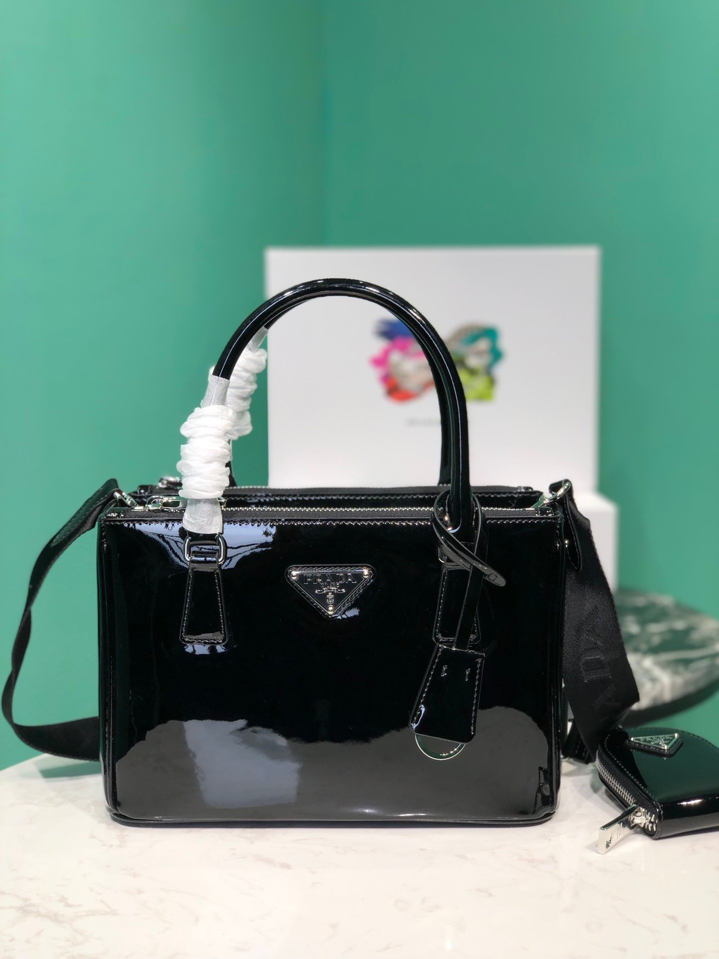 [PRADA] 사피아노 갤러리아백 미니