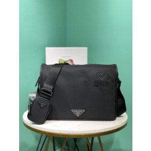 [PRADA] 리나일론 앤 사피아노 가죽 숄더백