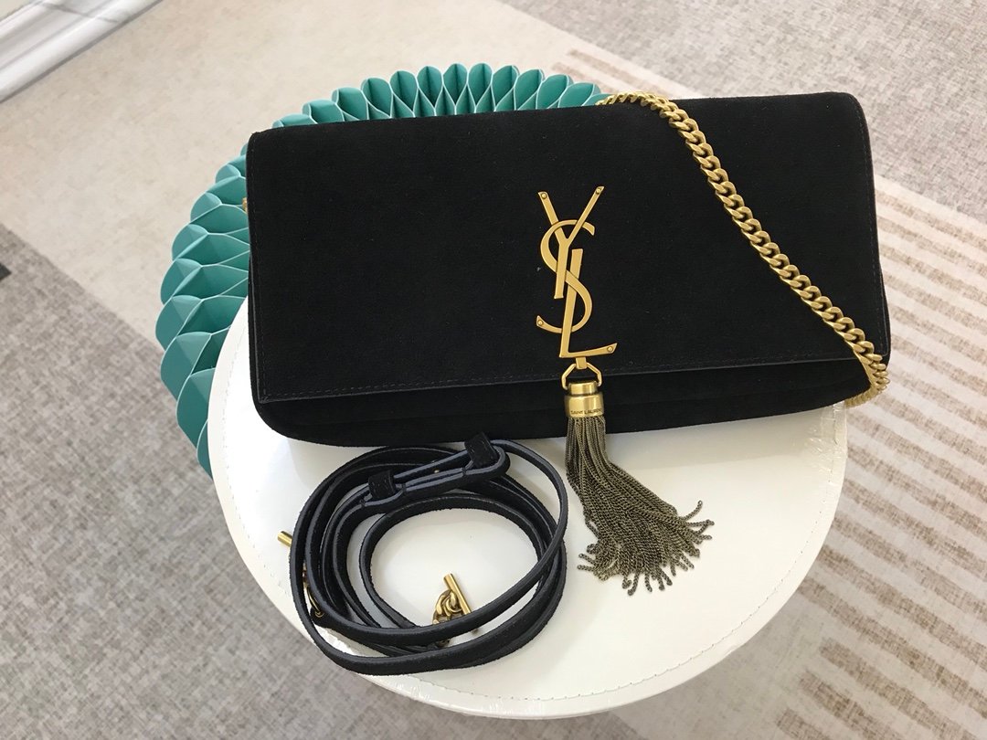 [YSL] 스웨이드 태슬 케이트99