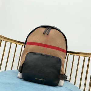 [BURBERRY] 캔버스 체크 백팩