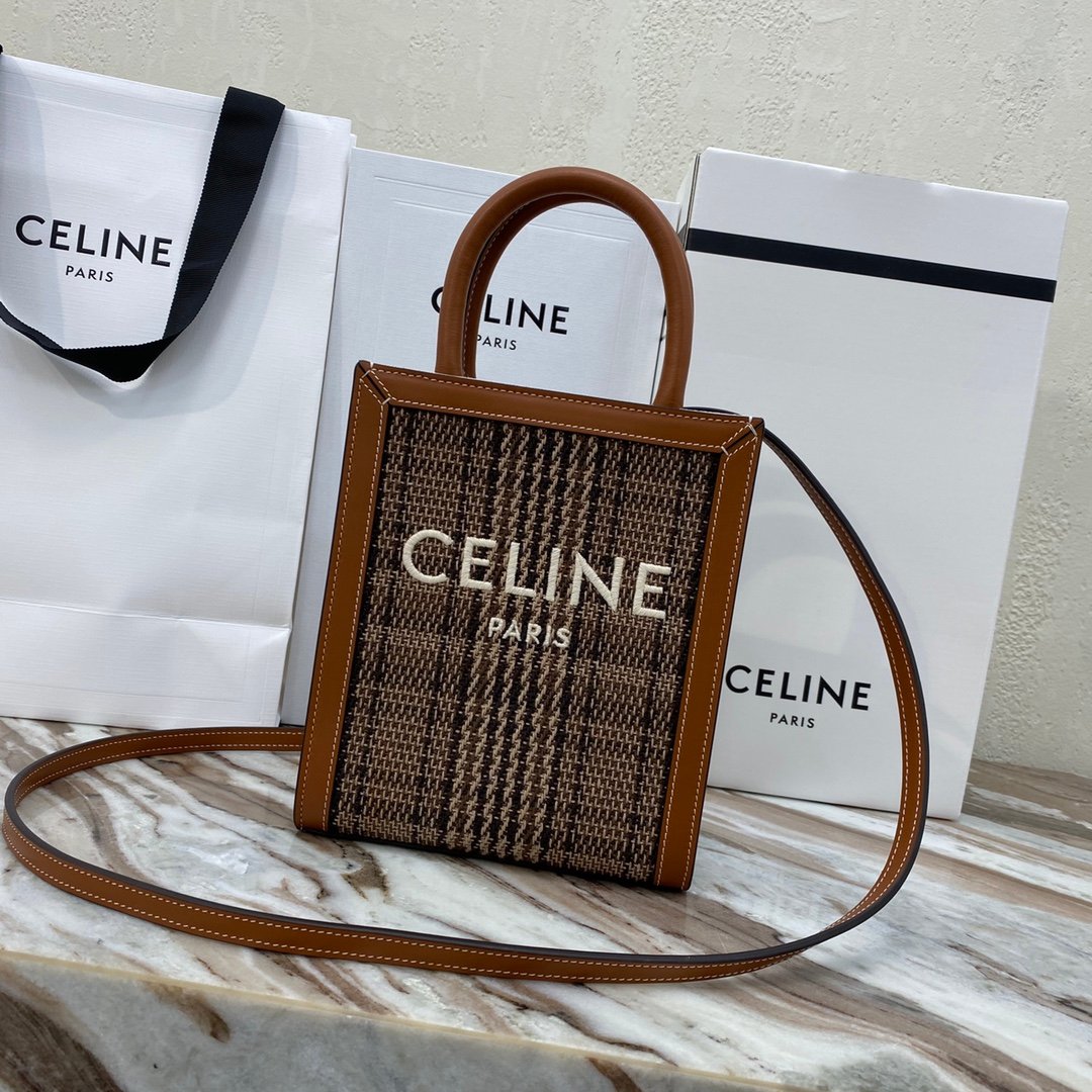 [CELINE] 미니 버티컬 카바스 캔버스 백