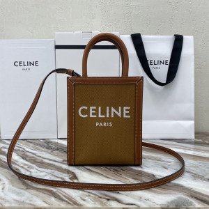 [CELINE] 미니 버티컬 카바스 캔버스 백