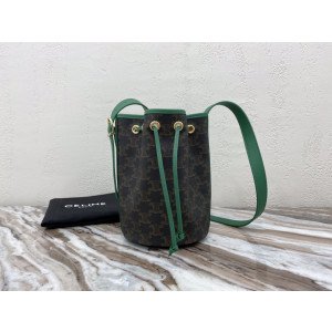 [CELINE] 스몰 트리오페 드로스트링 버킷백