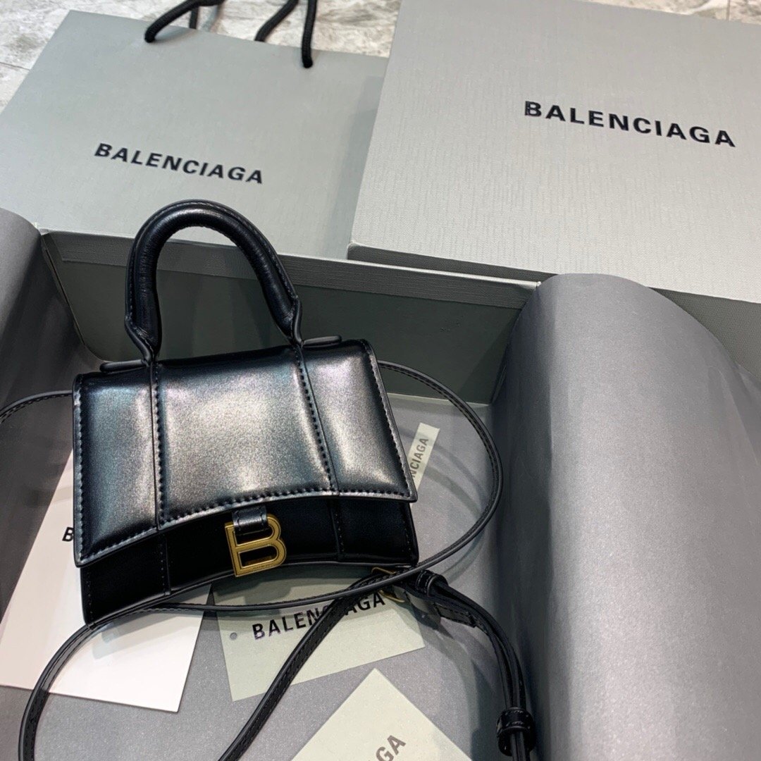 [BALENCIAGA] 아워글래스 미니 탑핸들 백 