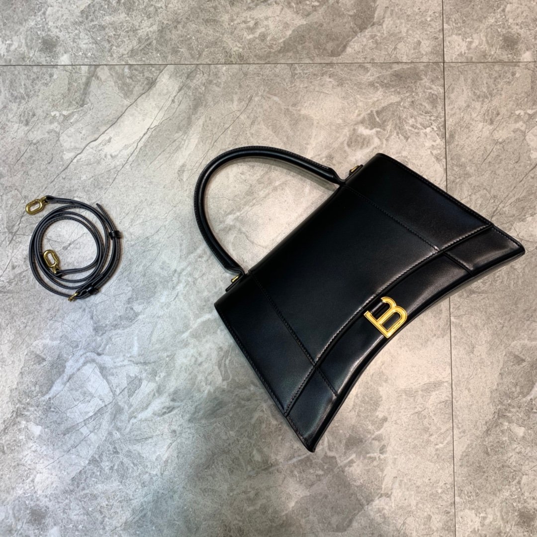 [BALENCIAGA] 아워글래스 미듐 탑핸들 백