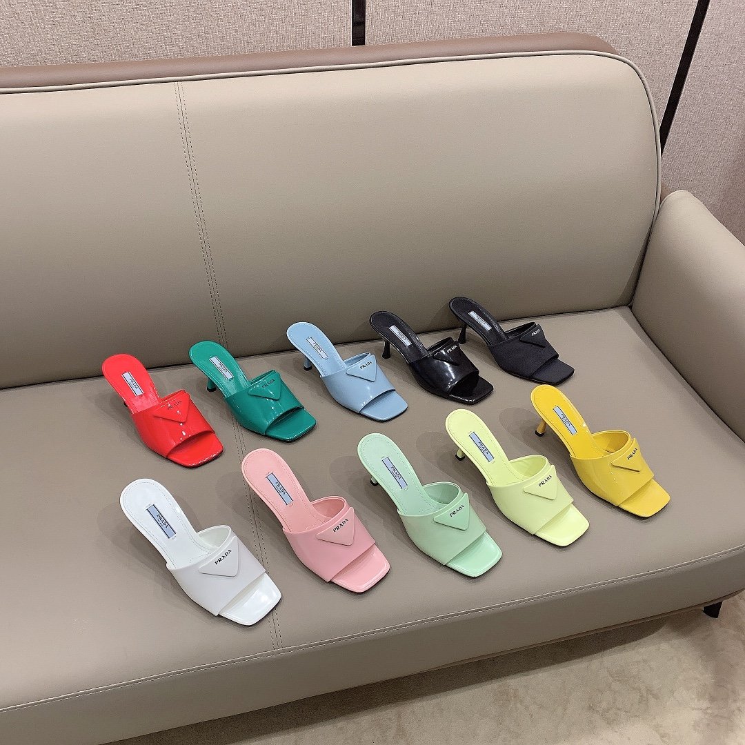 [PRADA] 삼각 로고 뮬 -10색상