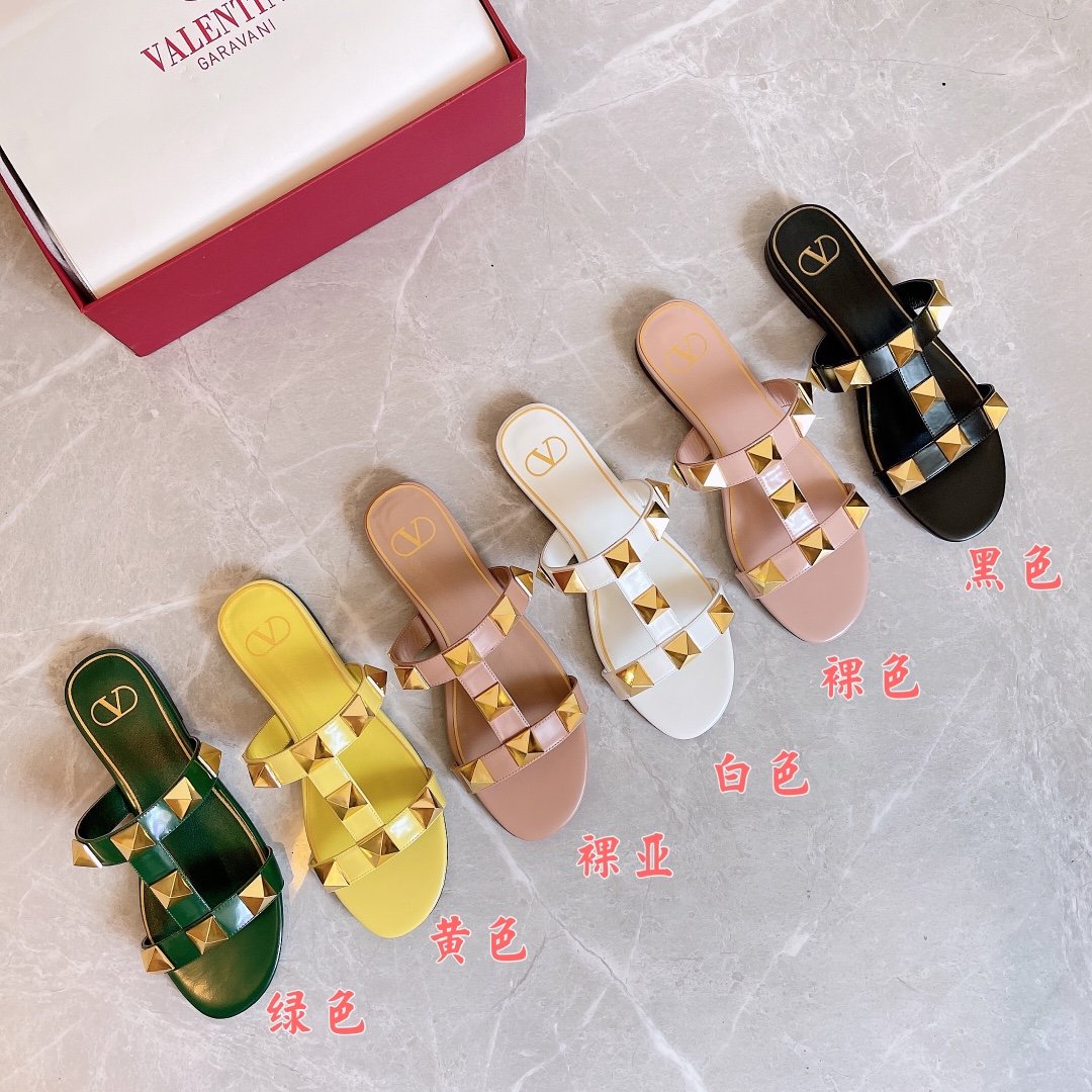 [VALENTINO] 로만스터드 뮬 -6색상