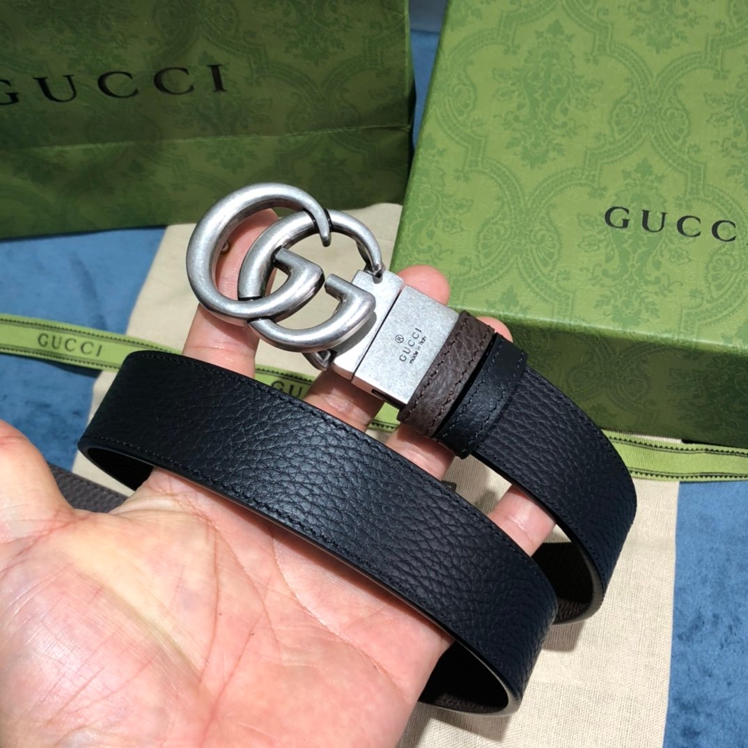 [GUCCI] 더블 G 버클 GG 벨트