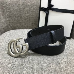 [GUCCI] 더블 G 버클 가죽 벨트