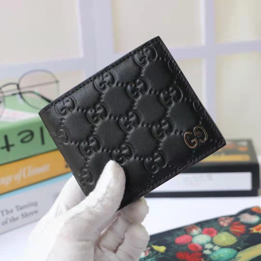 [GUCCI] GG 로고 가죽 지갑