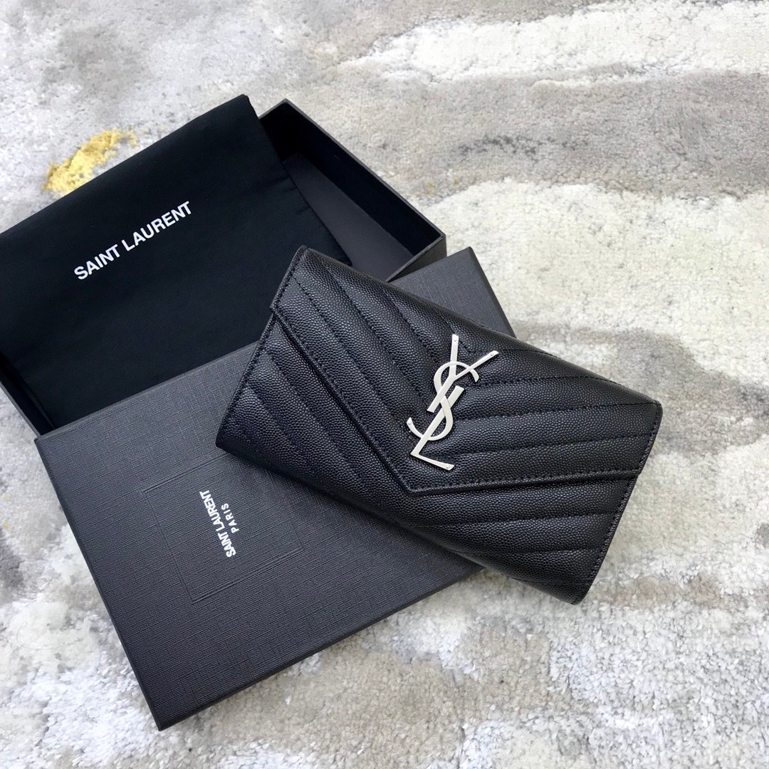 [YSL] 모노그램 라지 플랩 지갑