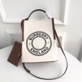 [BURBERRY] 캔버스 페기 버킷백