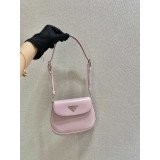 [PRADA/SA급] 프라다 미니 클레오 브러시드 플랩 가죽 숄더백