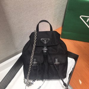 [PRADA/SA급] 프라다 나일론 삼각로고 체인 미니 숄더백