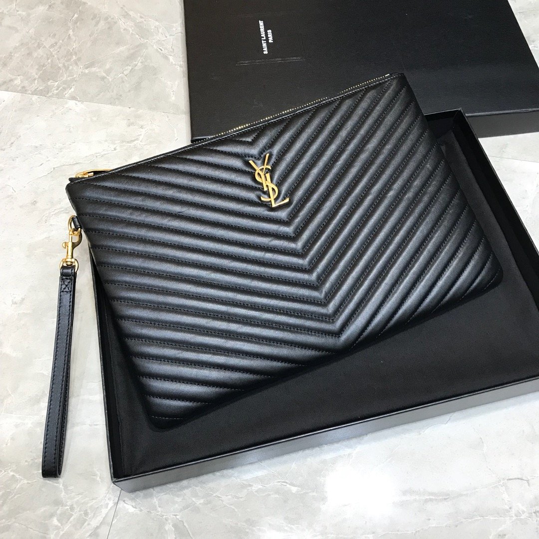 [YSL] 입생로랑 모노그램 마틀라세 클러치 라지