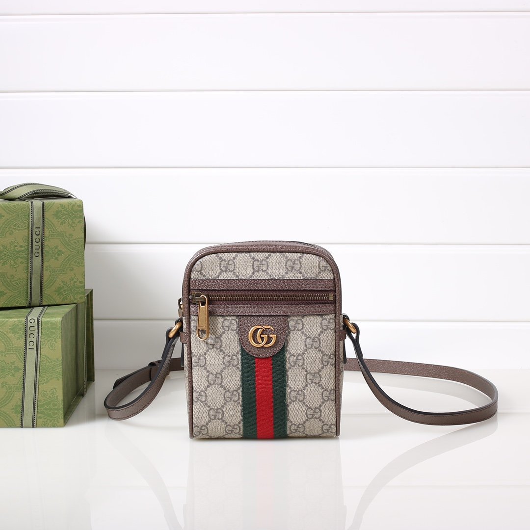 [GUCCI] 구찌 오피디아 GG 숄더백 미니