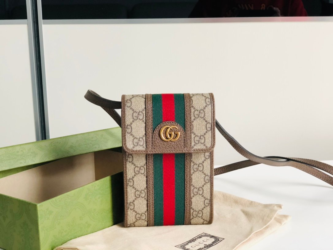 [GUCCI] 구찌 오피디아 GG 미니 백 (휴대폰백)