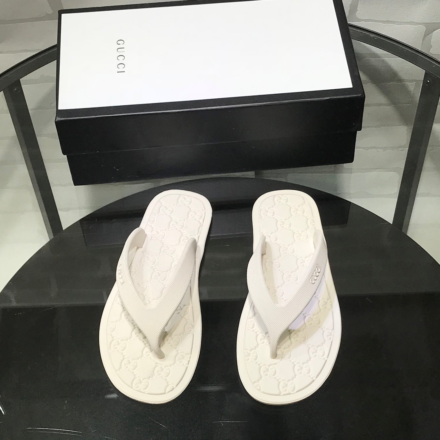 [GUCCI/SA급] 구찌 러버 플립플랍