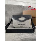 [BURBERRY] 호스페리 프린트 캔버스 포켓 메신저백
