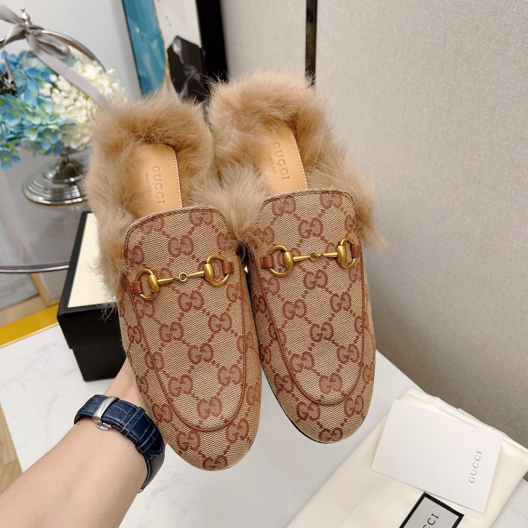 [GUCCI] 구찌 프린스타운 뮬 퍼블로퍼 (캔버스) - 2가지 색상