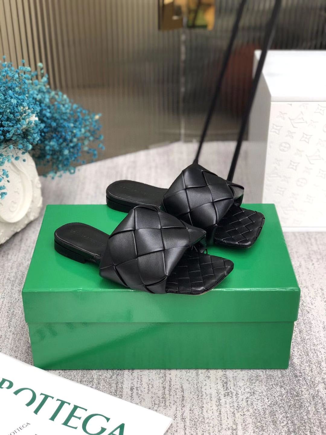 [BOTTEGA VENETA/SA급] 보테가베네타 인트레치아토 슬리퍼