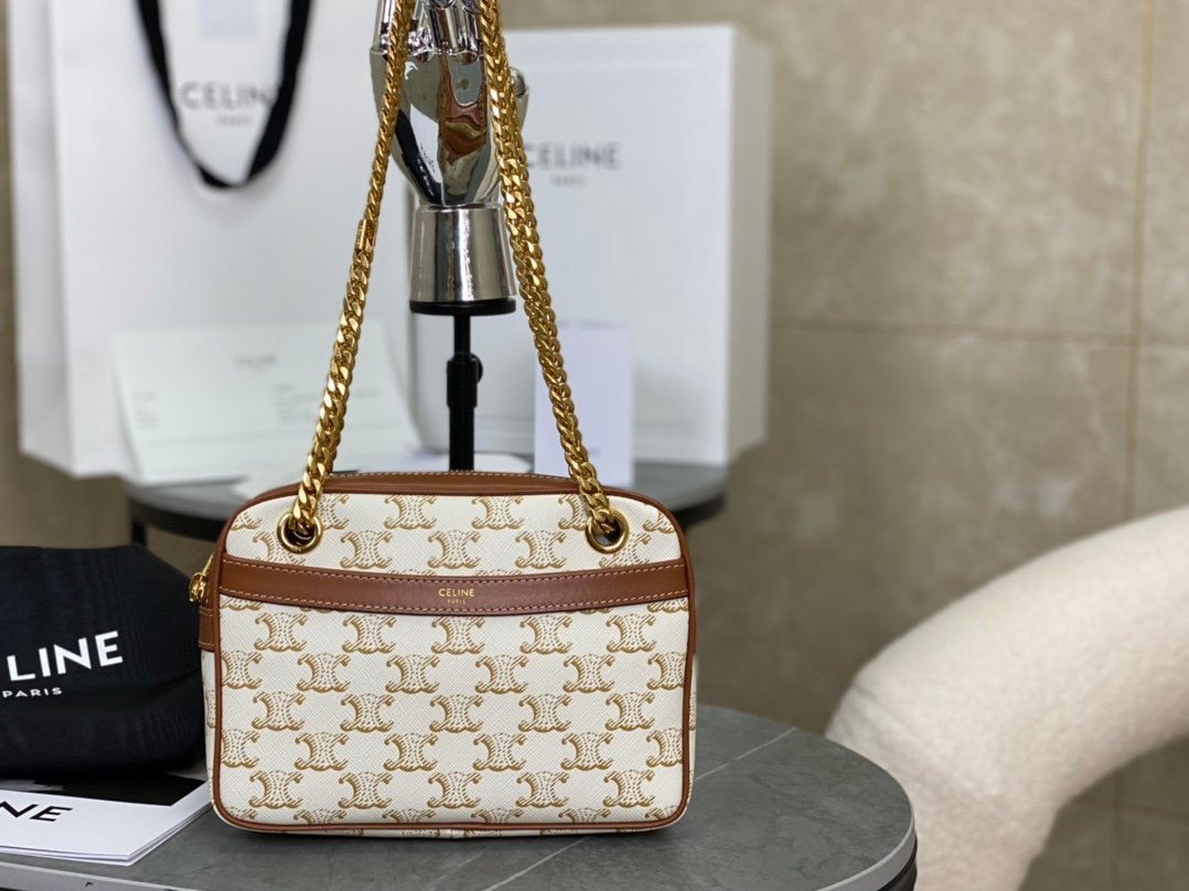 [CELINE/백경] 스몰 트리오페 파타판 숄더백 -정품가죽