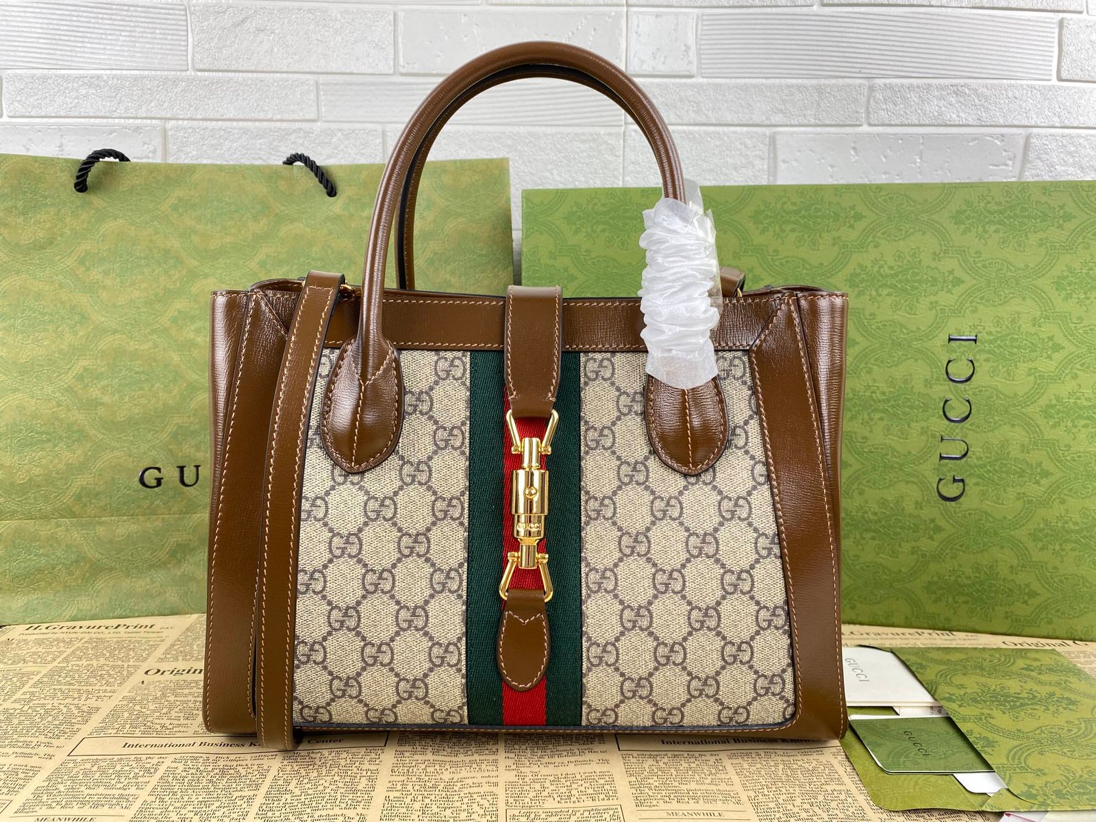 [GUCCI] 재키 1961 미디엄 토트백