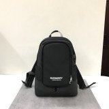 [BURBERRY] 라지 로고 프린트 ECONYL 레더 백팩