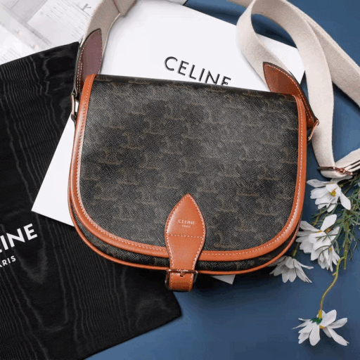 [CELINE] 라지스트랩 트리오페 캔버스 폴코백 -등급옵션