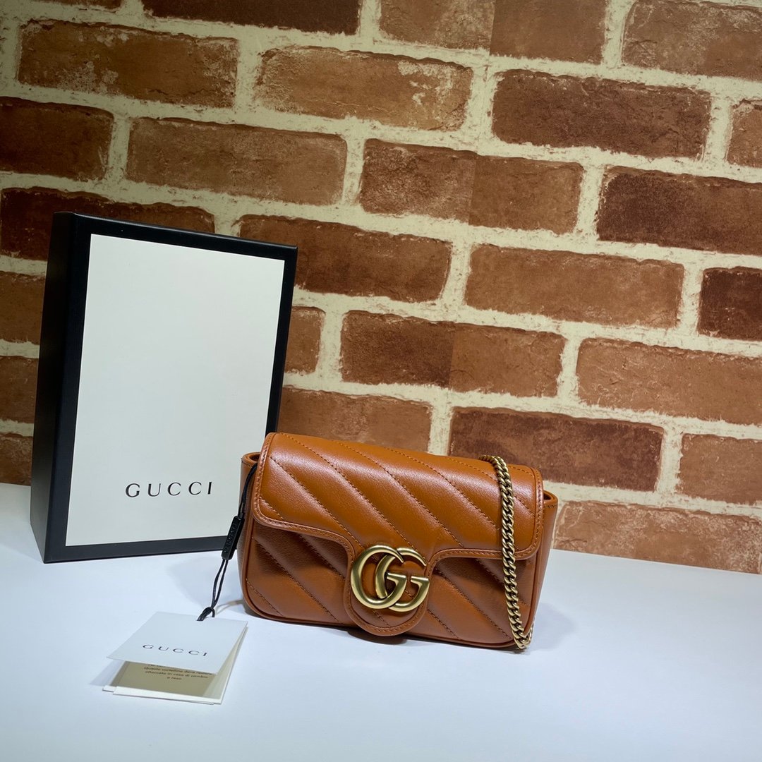 [GUCCI] 구찌 마몽 마몬트 마틀라세 숄더백 수퍼미니
