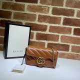 [GUCCI] 구찌 마몽 마몬트 마틀라세 숄더백 수퍼미니